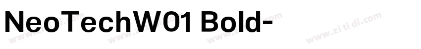NeoTechW01 Bold字体转换
